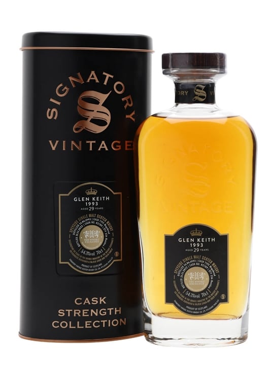 Glen Keith 1993 / 29 Year Old / Signatory for The Whisky Exchange Speyside Whisky