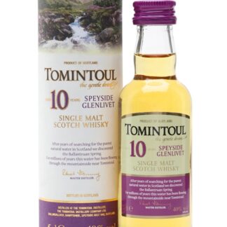 Tomintoul 10 Year Old / Miniature Speyside Single Malt Scotch Whisky