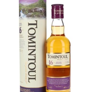 Tomintoul 16 Year Old / Half Bottle Speyside Single Malt Scotch Whisky