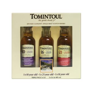 Tomintoul Collection of Whiskies 3x 5cl Miniature Taster Gift Pack
